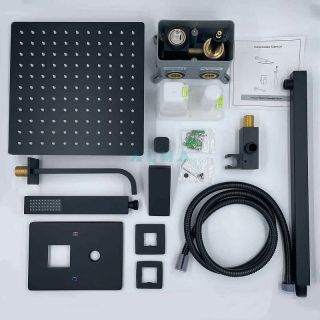 Душевой комплект ALMAes Liros TVZ-0889 чёрный